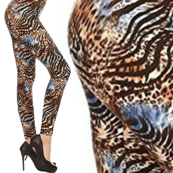 Pants - Leggings - Butter Soft US Women's Size 3-14 - Eye of the Tiger